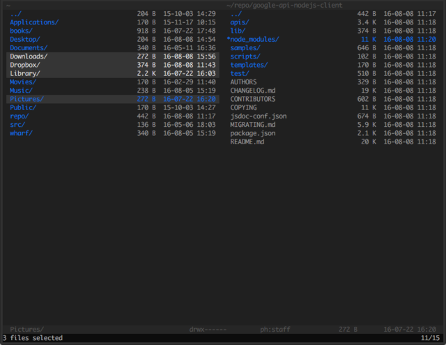 Vifm with ph theme